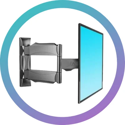 "Soporte MÓVIL ajustable para televisores de 50 a 60 pulgadas, ideal para el hogar u oficina."